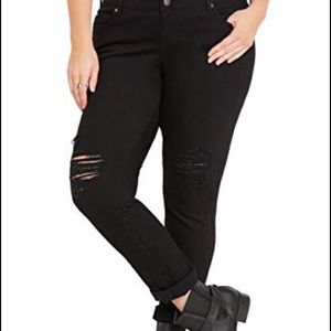 Torrid tipped jeans black size 20